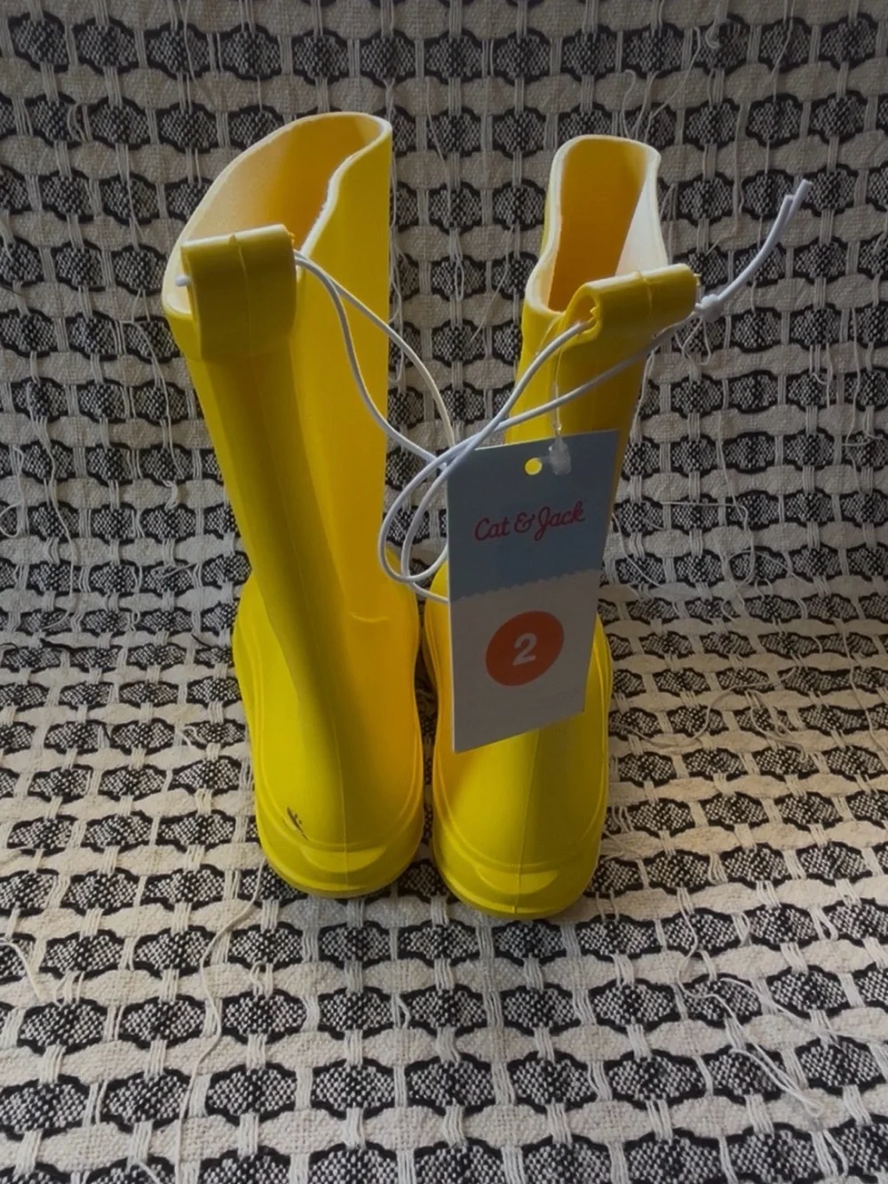 Cat & Jack Bright Yellow Kids Rain Boots